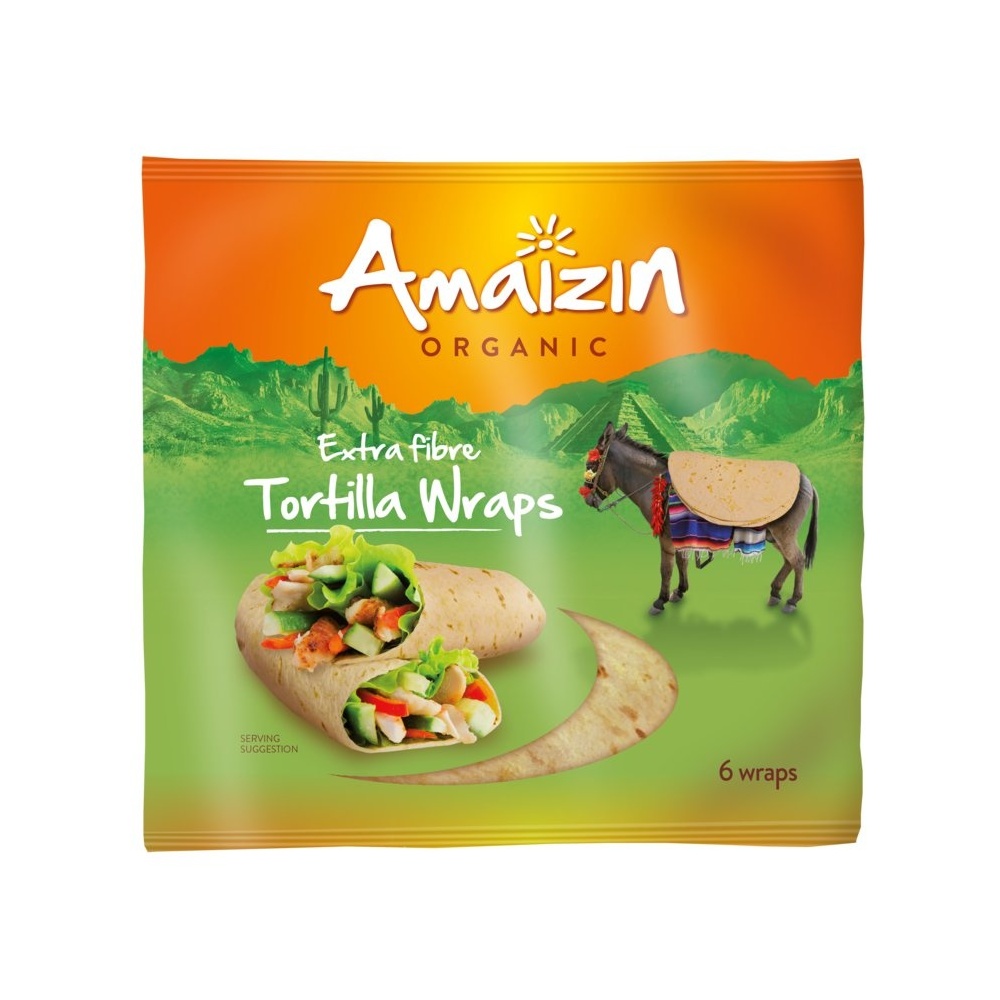 Amaizin Organic Tortilla Con Salvado De Trigo
