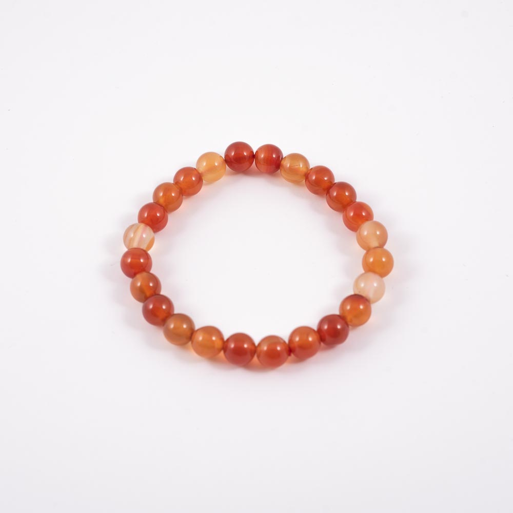 Mineral Pulsera Cornalina 8 Mm
