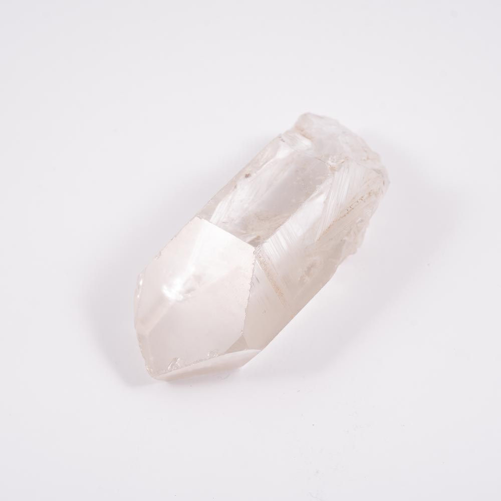 Mineral Punta Cuarzo Blanco Bruto