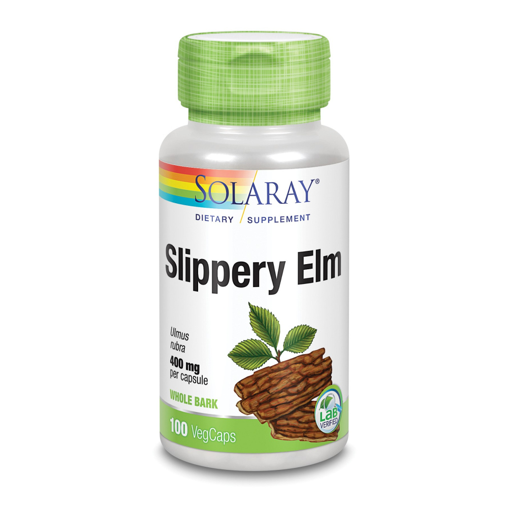 Solaray Slippery Elm  Bark 400 Mg 100 Cap.