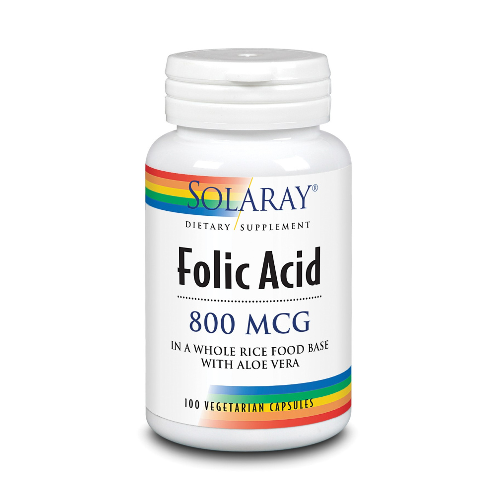 Solaray Acido Folico 800 Mcg