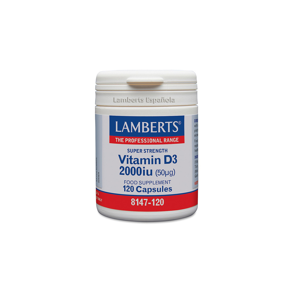 Lamberts Vitamina D3 2000 120 Caps.