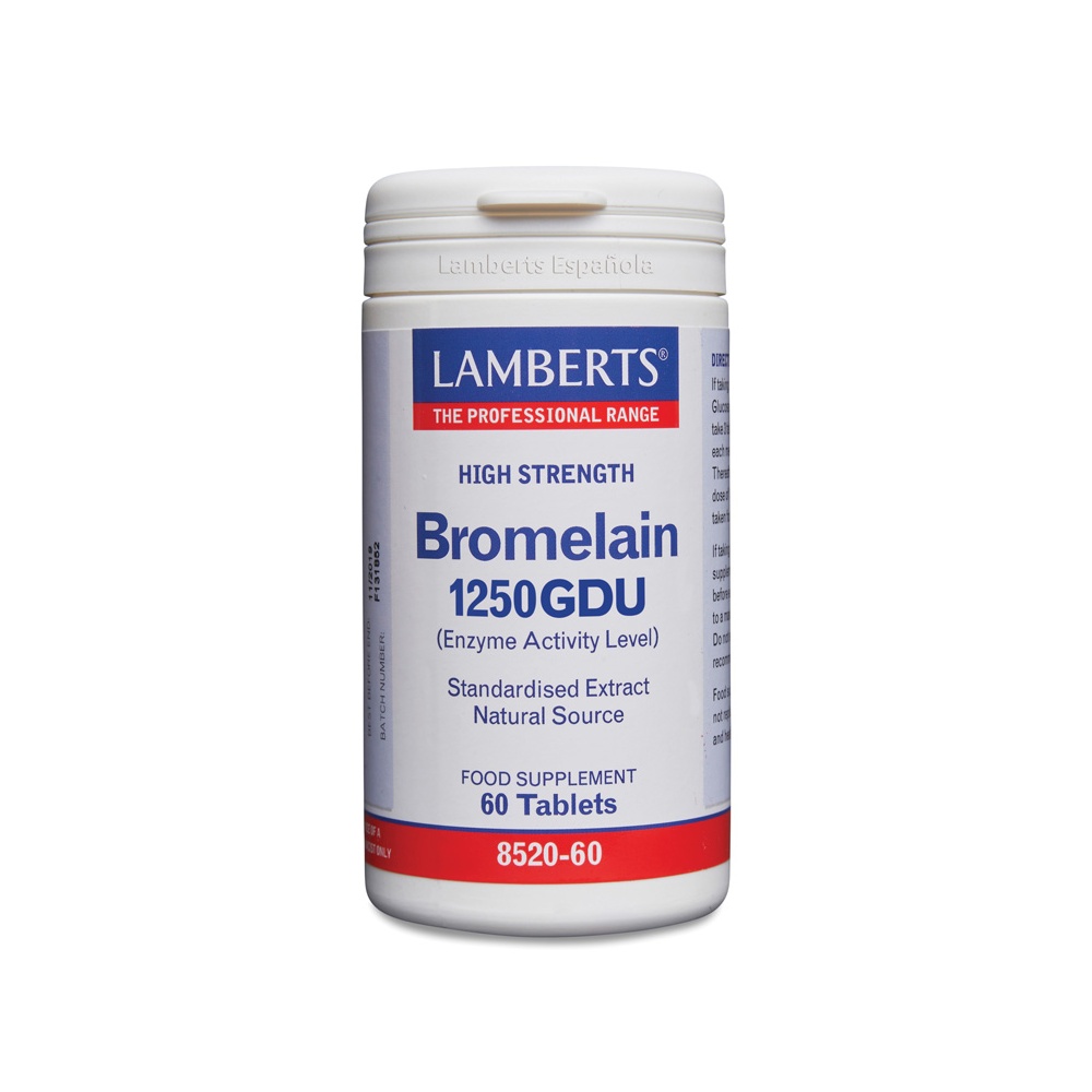 Lamberts Bromelain 500 Mg 1250gdu 60 Tabletas