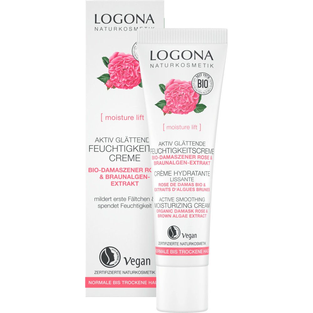 Logona Crema Dia Rosa Hidratante Suavizante Activa
