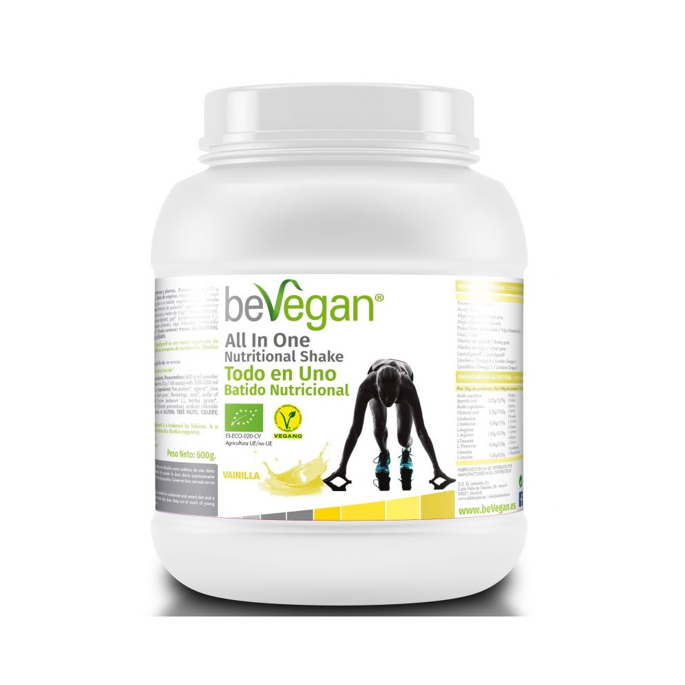 Bevegan All In One Nutritional Shake Vainilla 600 Gr