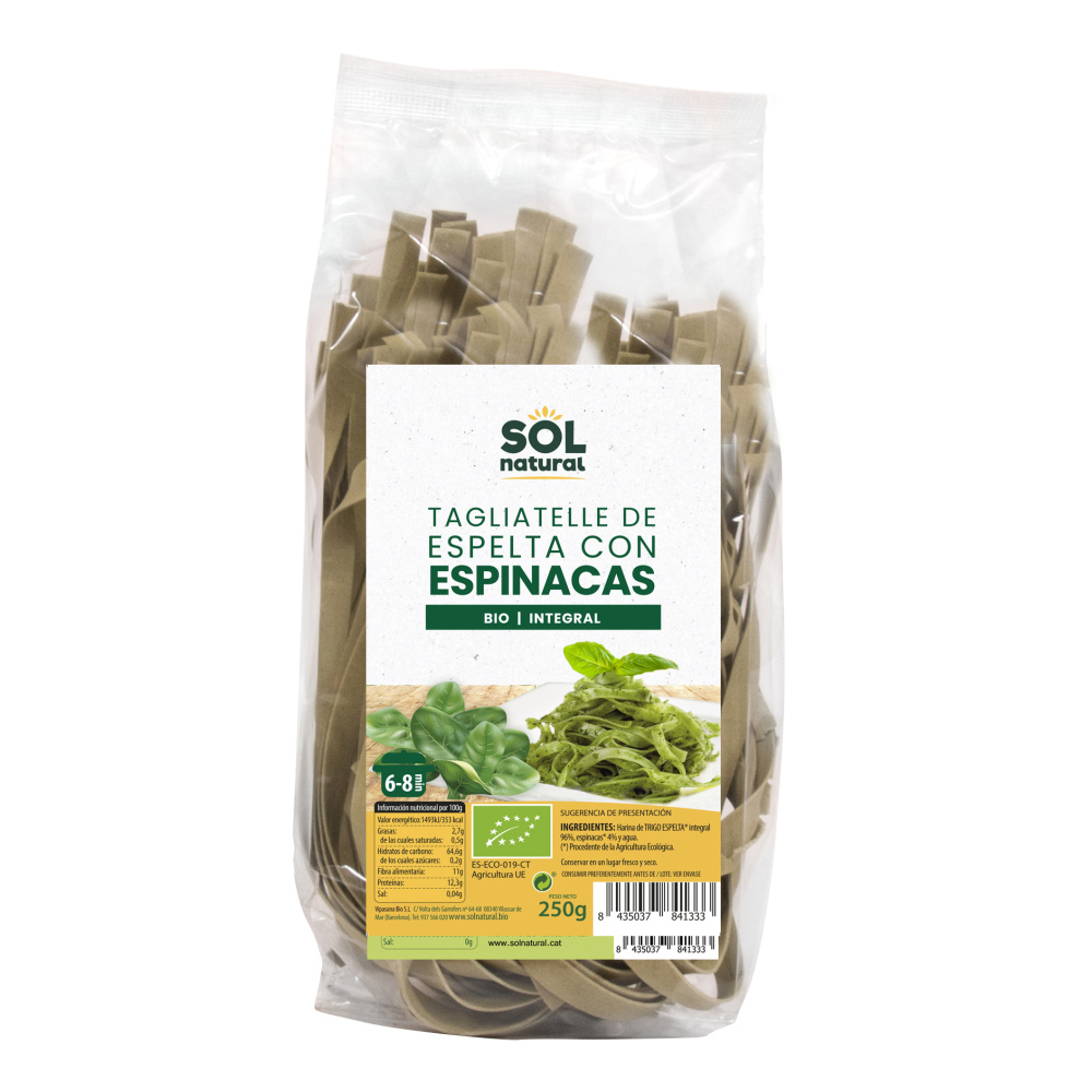 Solnatural Tagliatelle Espinacas