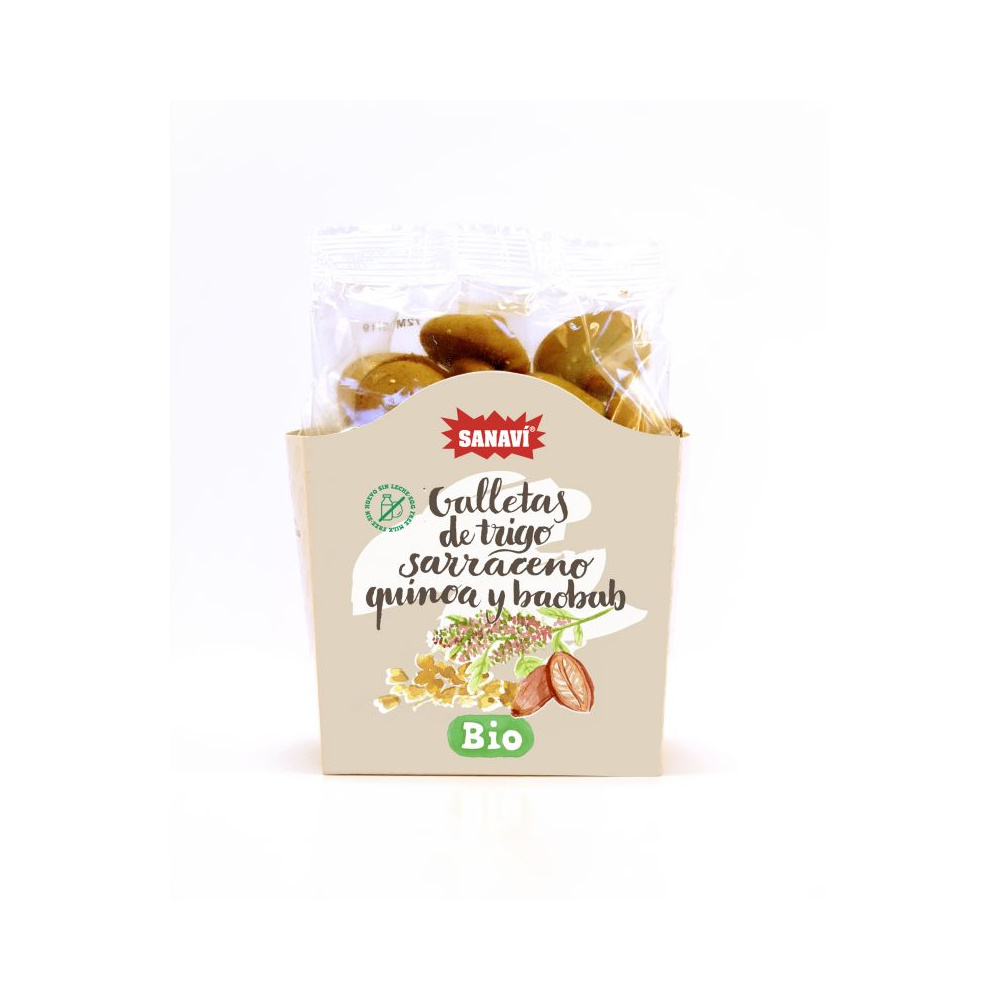 Sanavi Galletas Trigo Sarraceno Quinoa Baobab