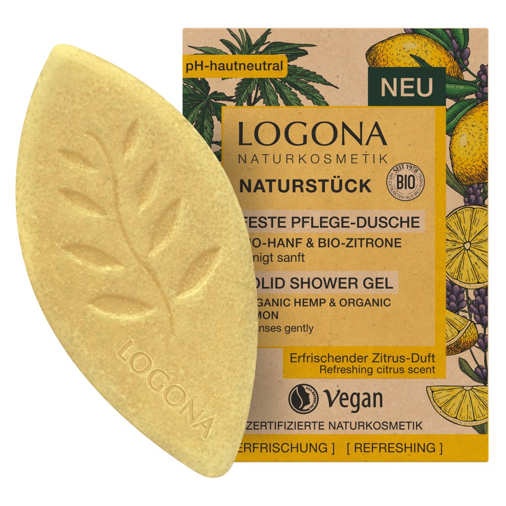 Logona Gel Ducha Solido Cañamo Limon
