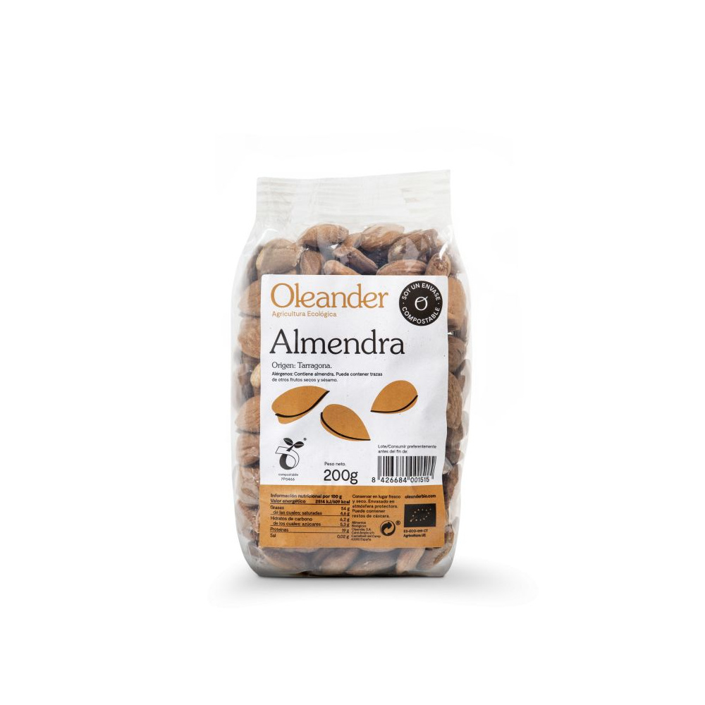 Oleander Almendras Con Piel 200 Gr.