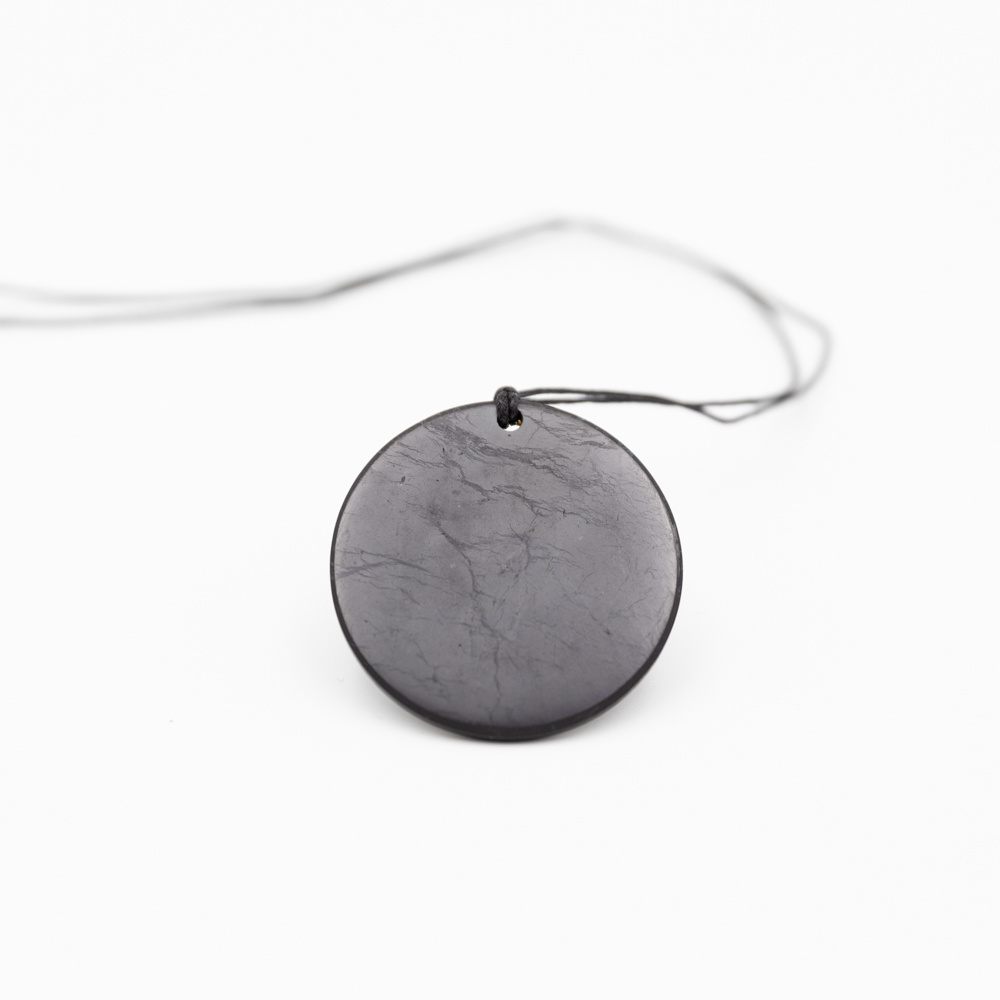 Mineral Colgante Shungit Circulo Grande