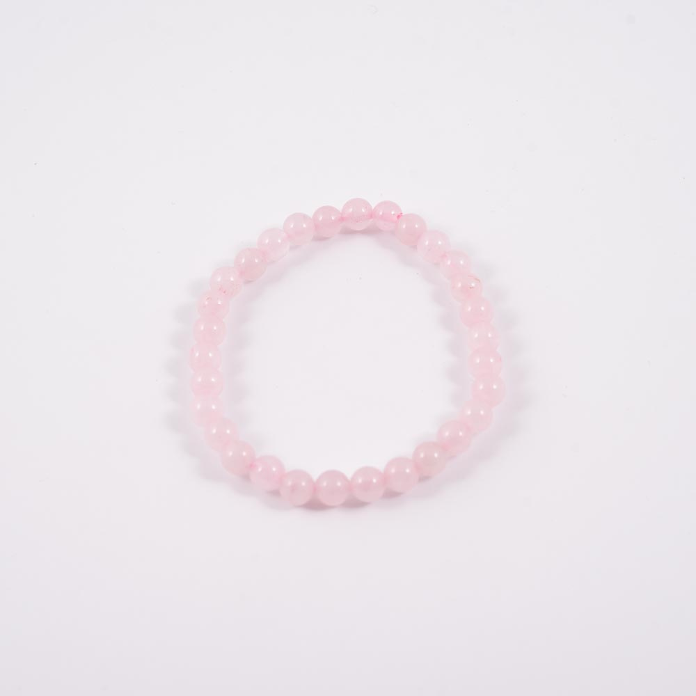 Mineral Pulsera Cuarzo Rosa 6mm