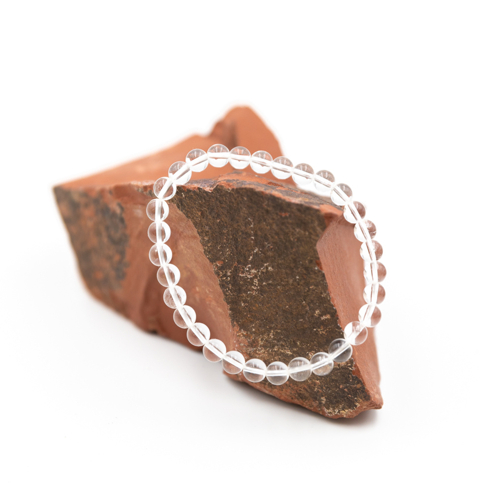 Mineral Pulsera Cuarzo Blanco 6mm